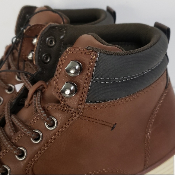 Maxwell Brown High Top Lace Up Boots by Goodfellow & Co - Brown - NWOB main image 6